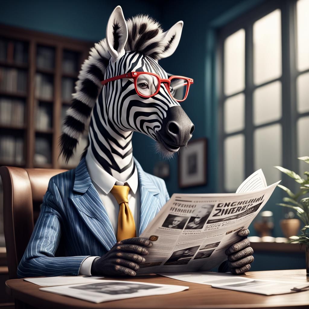 Furry Zebra Newspaper