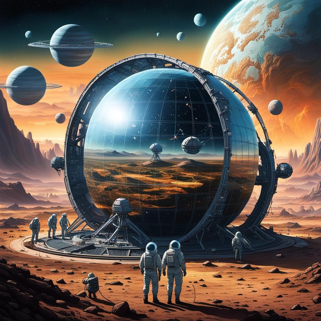 Repairing Orbital Mirror Array on Radiation-Swept Planet