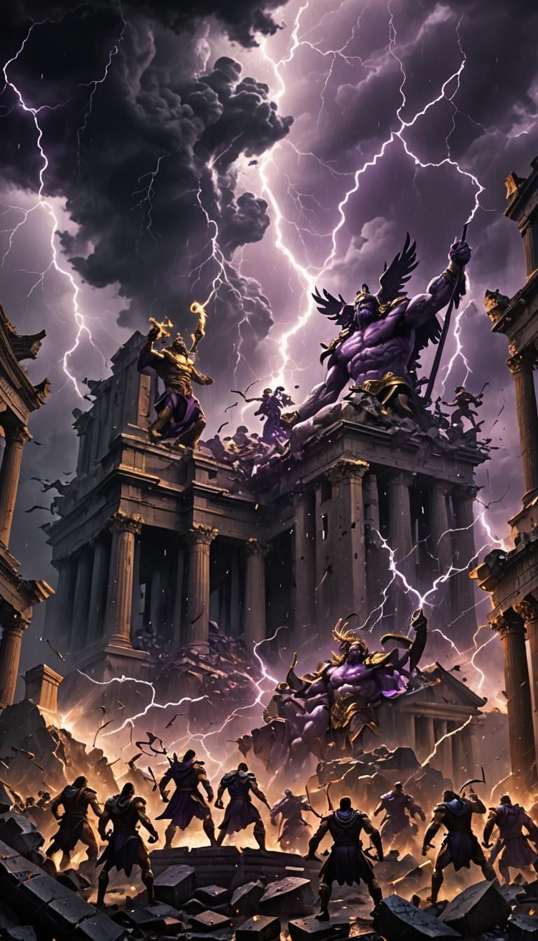 Gods and Titans Clash in Ruined City