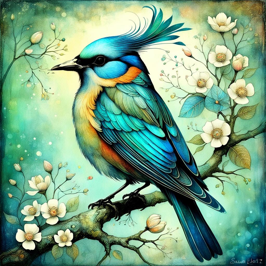 Mystical Bird Art: Dreamlike and Surreal