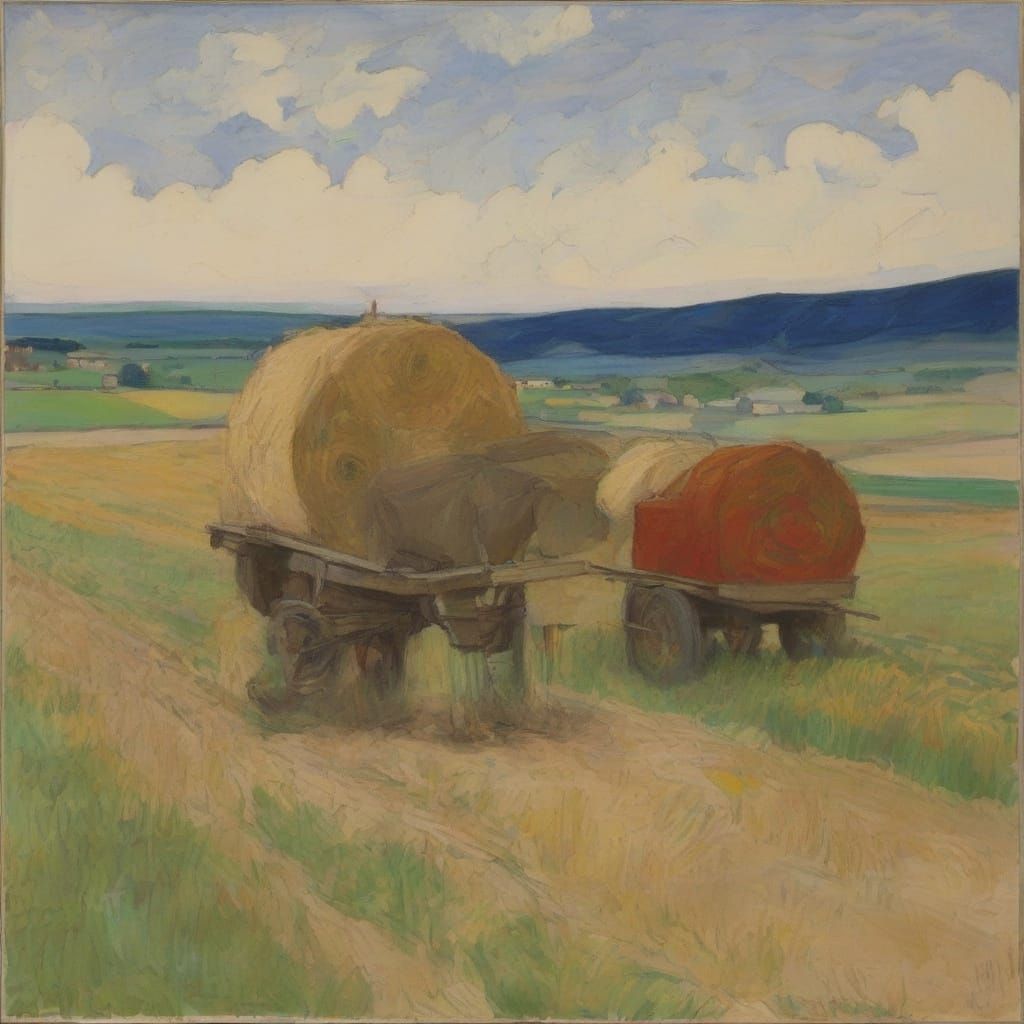 Fertilizer Wagons in the Style of Religious Iconography