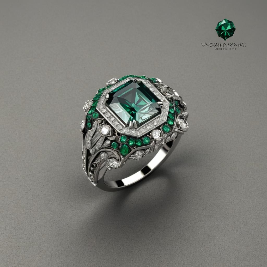 Platinum Engagement Ring with Emerald Cut Diamond