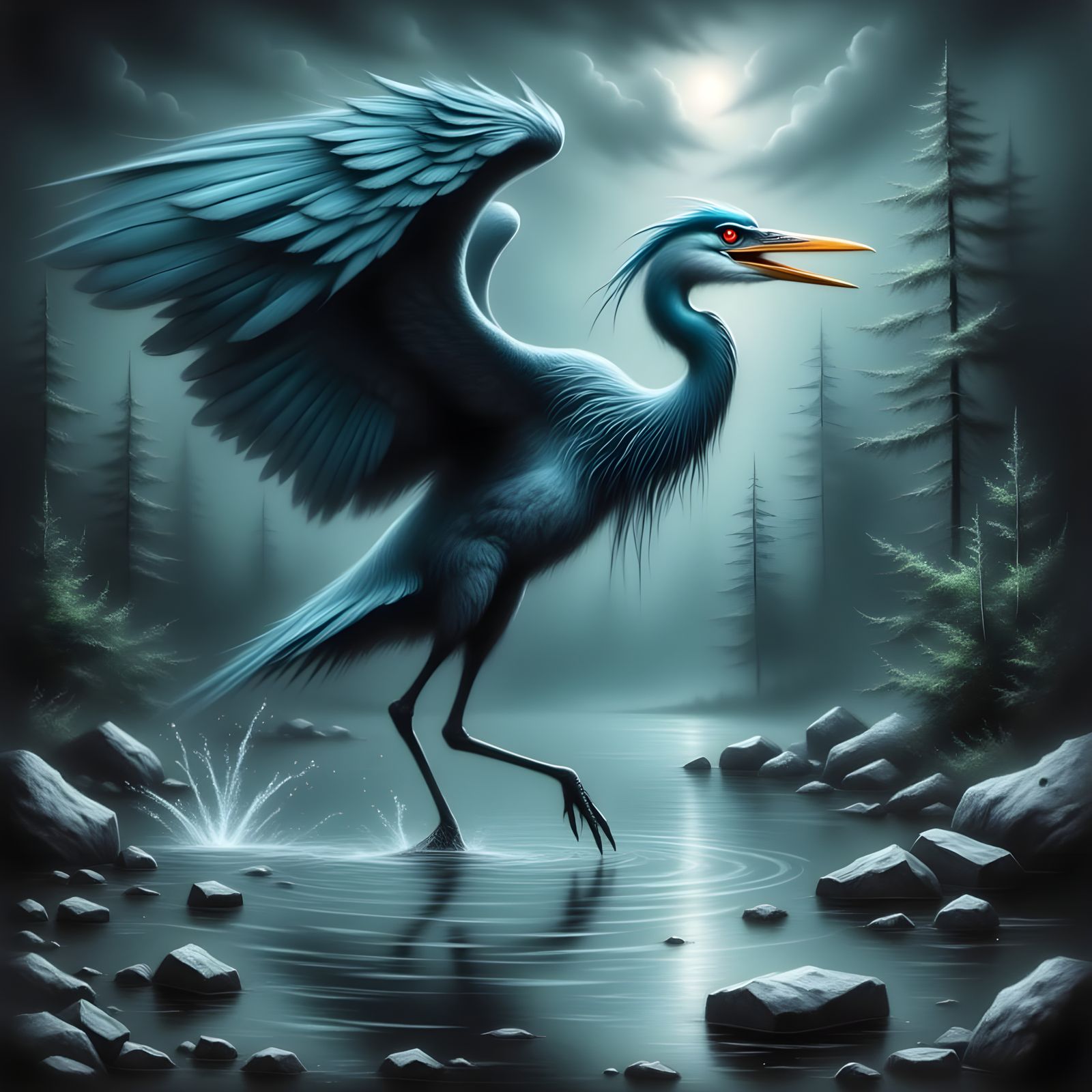 A Fury of Blue: Cerulean Heron Takes to the Skies