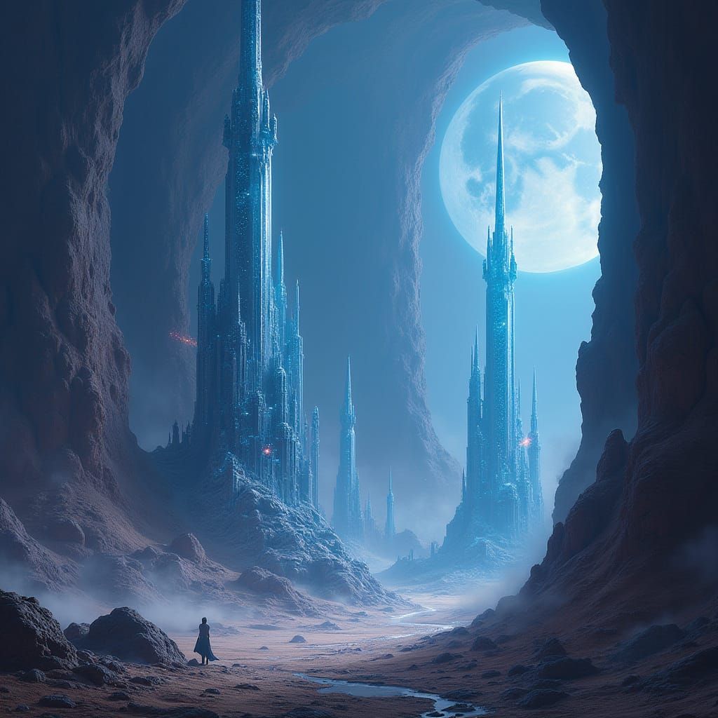 Alien City Lunaris Prime on the Moon