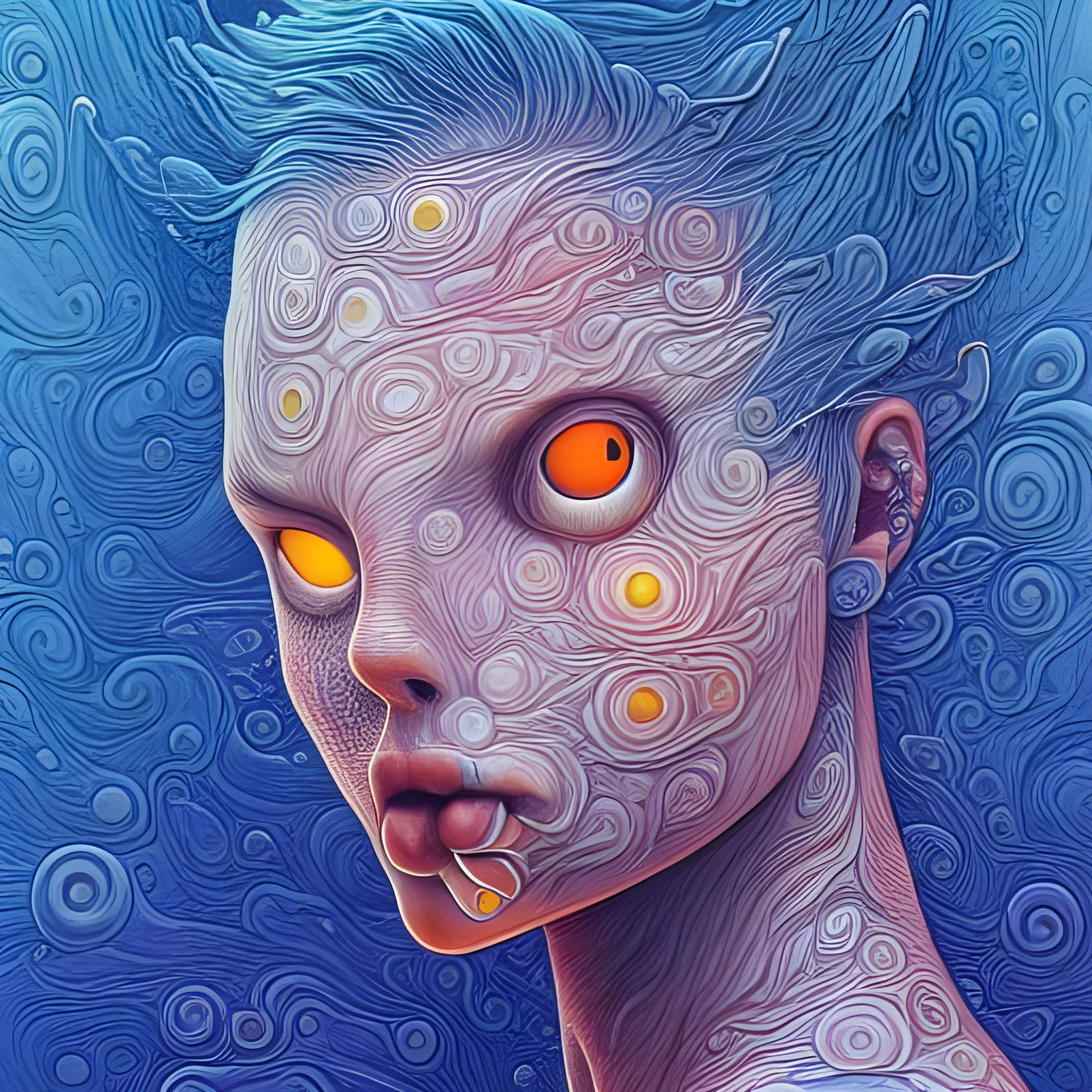 Emotional Faces Sculpture by Johnson Tsang