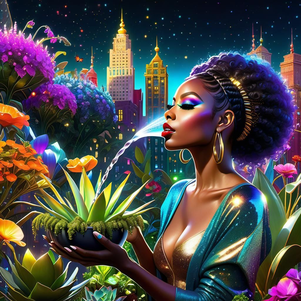 "Watering plants" (no, I didn't mean it exactly like that...)