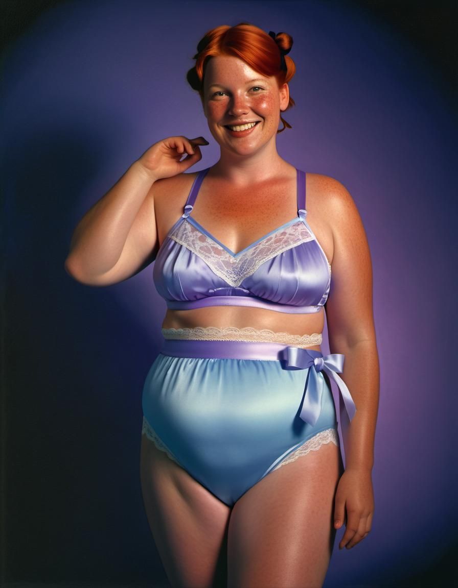 Curvaceous Redhead in Lingerie, Art Frahm Illustration