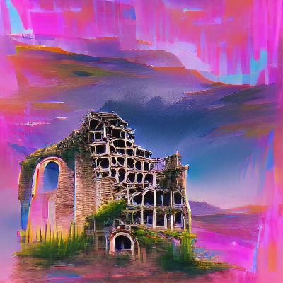 AI Interpretation of a Ruin