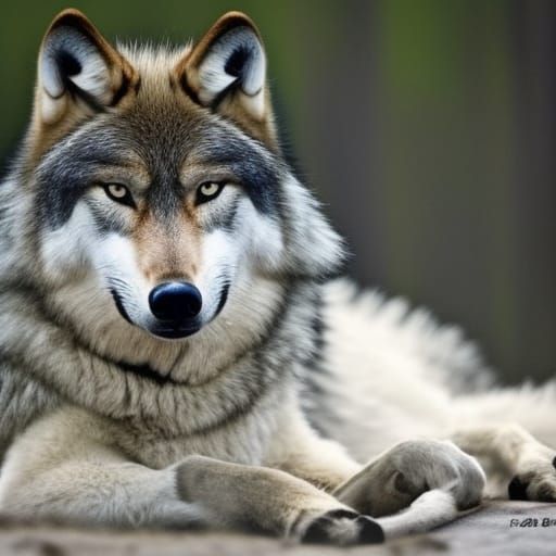 Majestic Wolf Portrait