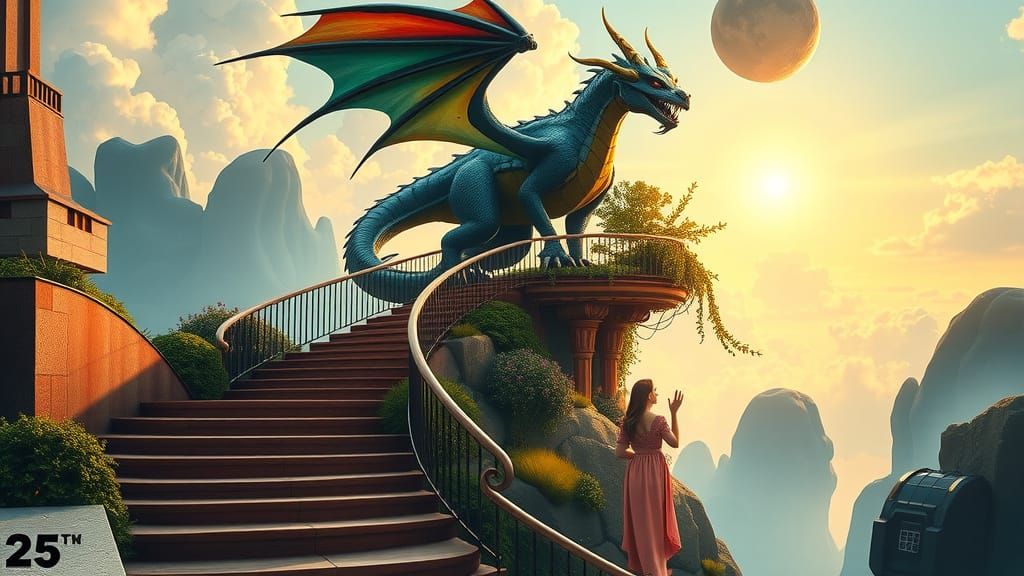 Dragon's Nest: Neo-Cubist Art Deco Staircase