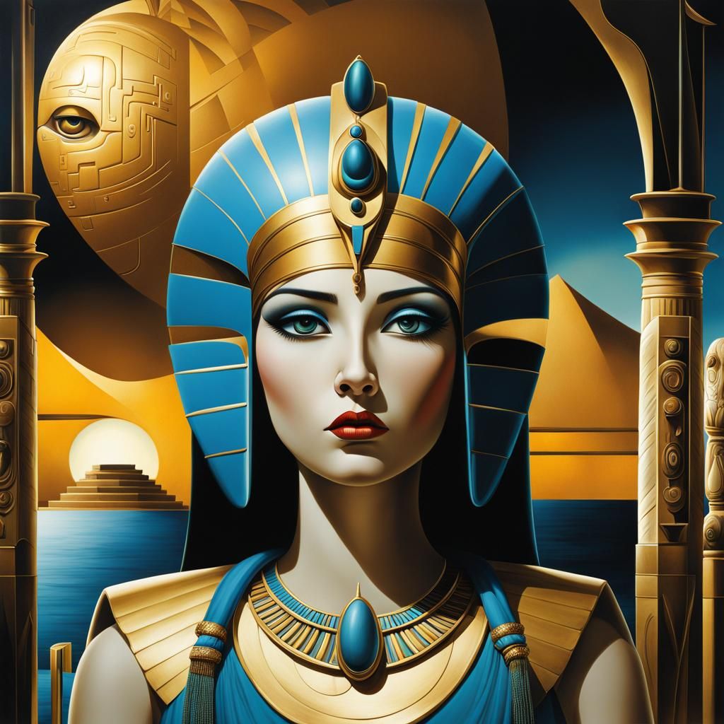 Cleopatra, Abstract Cartoon Art, Greg 'Craola' Simkins and S...