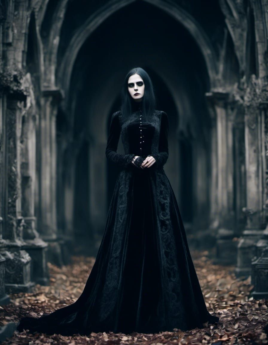 gothic woman in Whitby