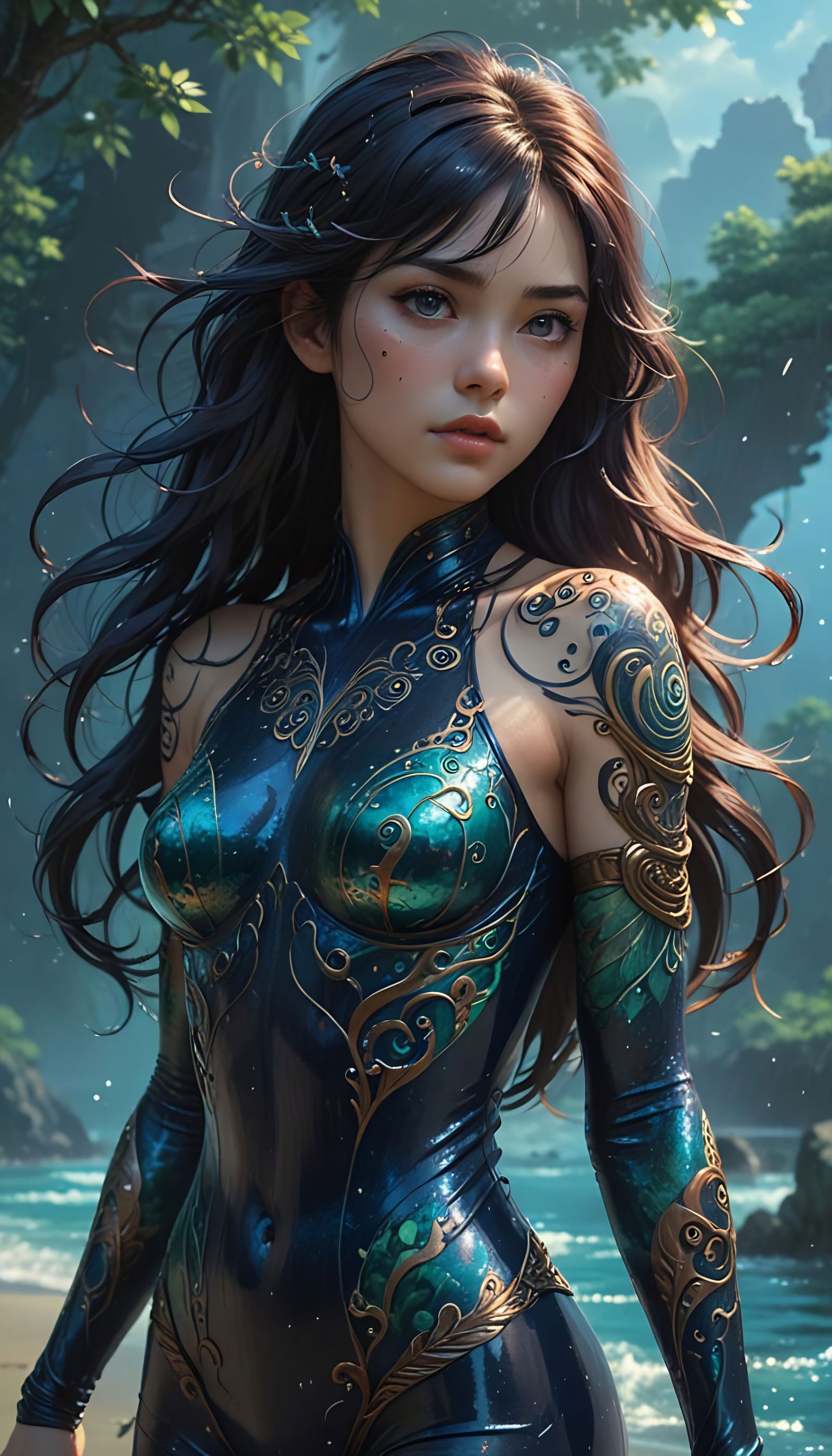 Seductively Fierce Lilith in Dark Fantasy Art