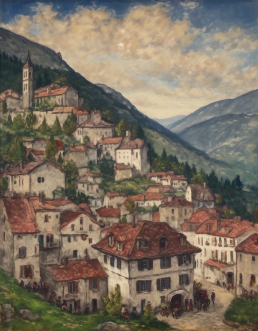 Cinematic Fantasy Landscape in the Pyrenees