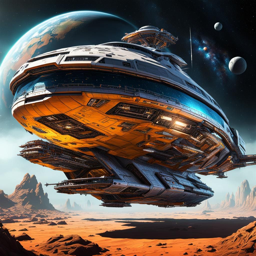 The Bradbury Starship Approaches New Home