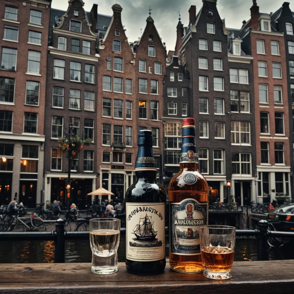 Hyperrealistic New Amsterdam Drink in Amsterdam