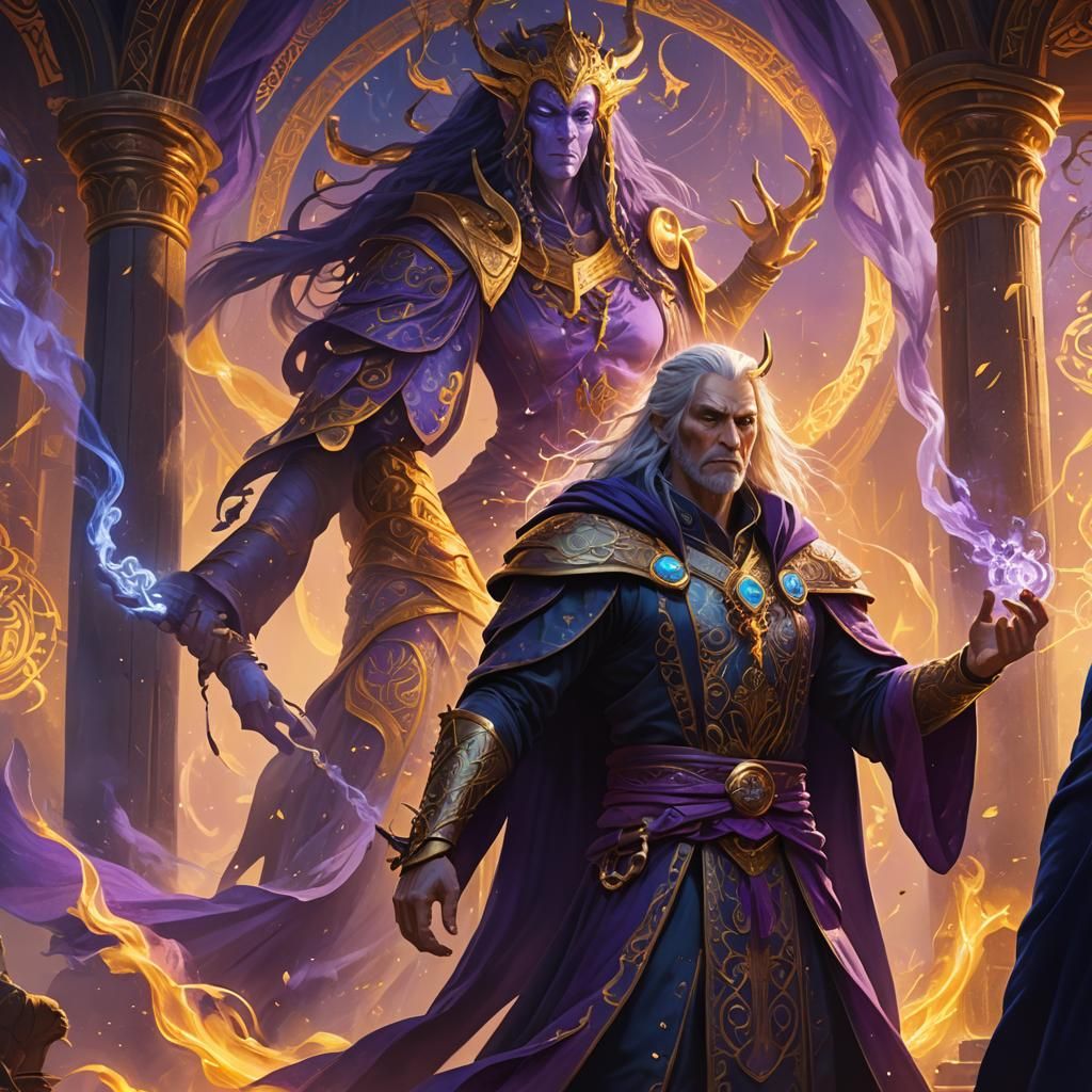 Mystic Versus Human: Fantasy Concept Art