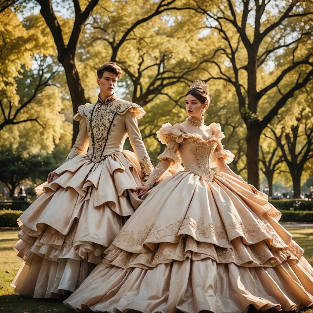 Boys in Ballgowns: High-Fashion Photography in Park
