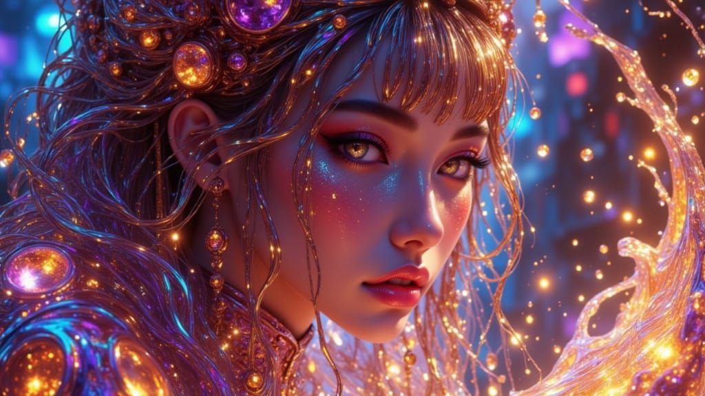 Luna Crafts Plasma Sculptures: Concept Art Portrait