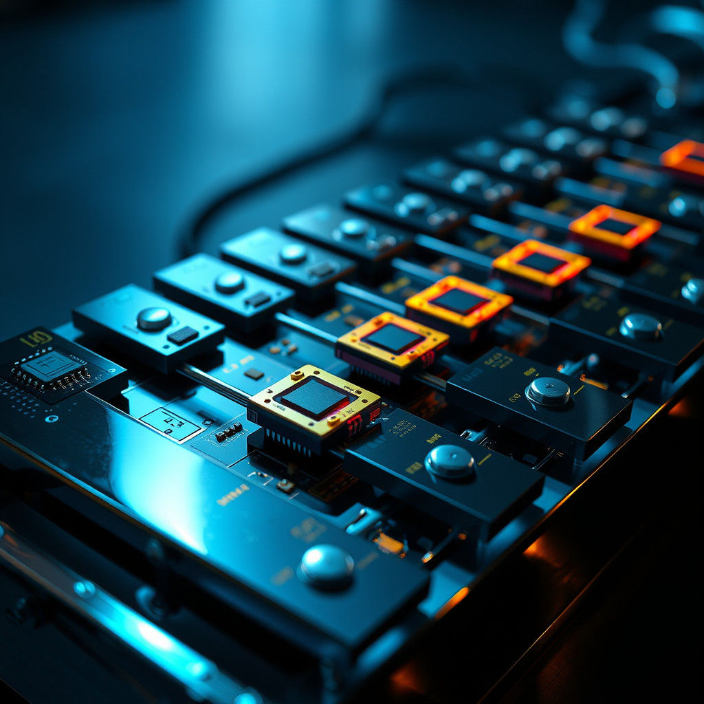 Glockenspiel with Microchip Keys in HDR