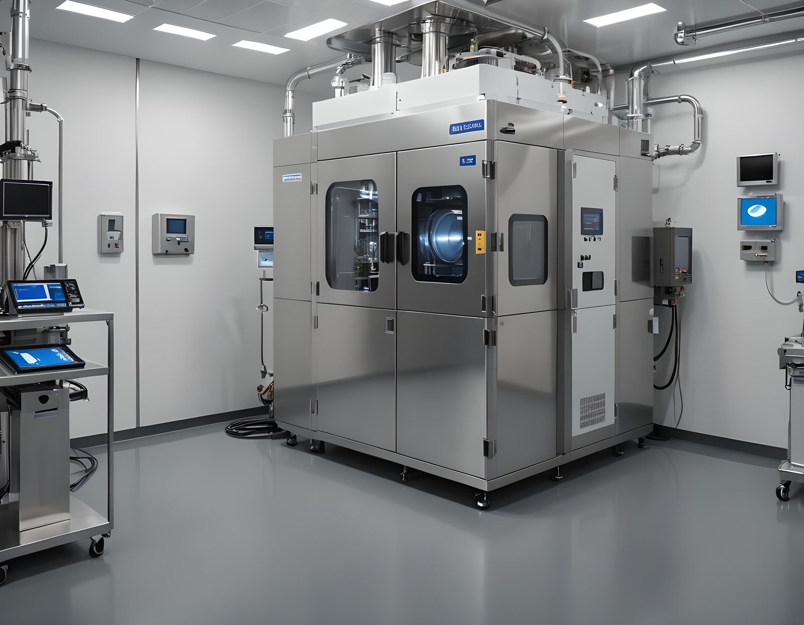 Hyperrealistic PVD Machine in Semiconductor Cleanroom
