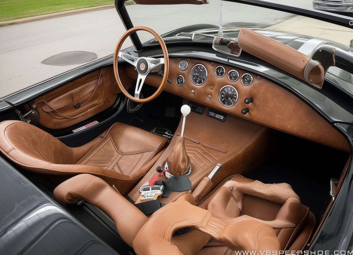 Interior of a Classic Muscle Car