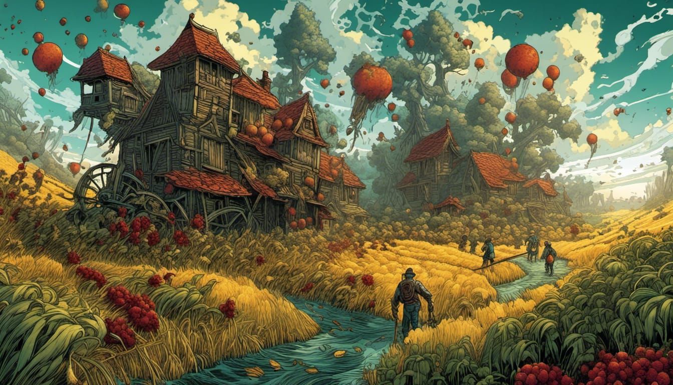 Strange Harvest: Comic Book Art in Vivid Colors