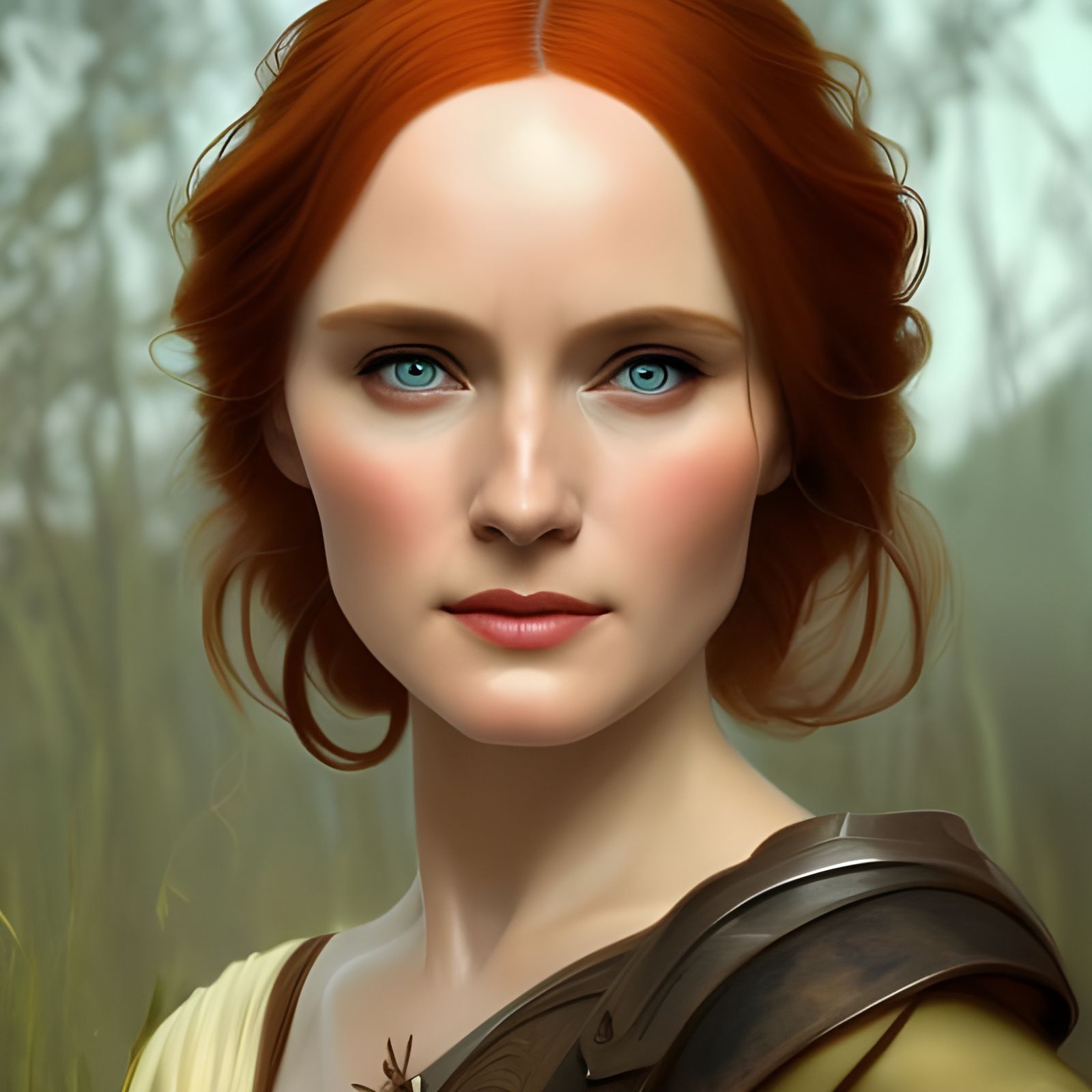 Detailed Portrait in Fantasy Art Style