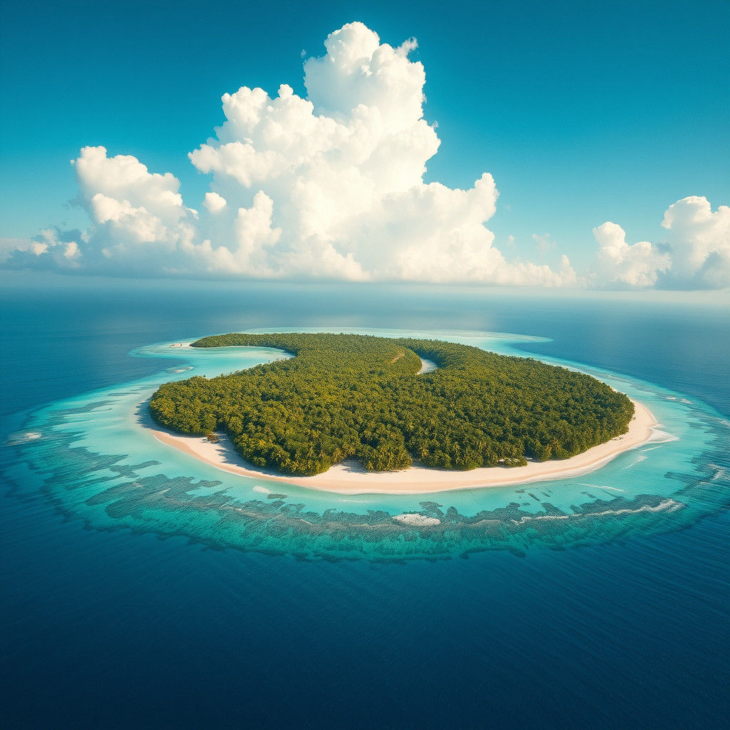 Caribbean Island Aerial View: A Cinematic Paradise