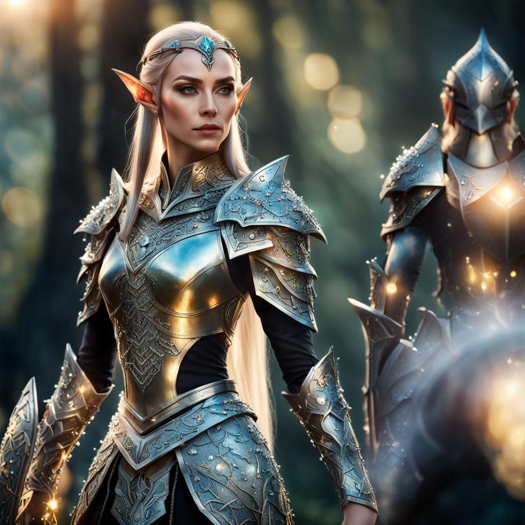 Gathering in the elven camp