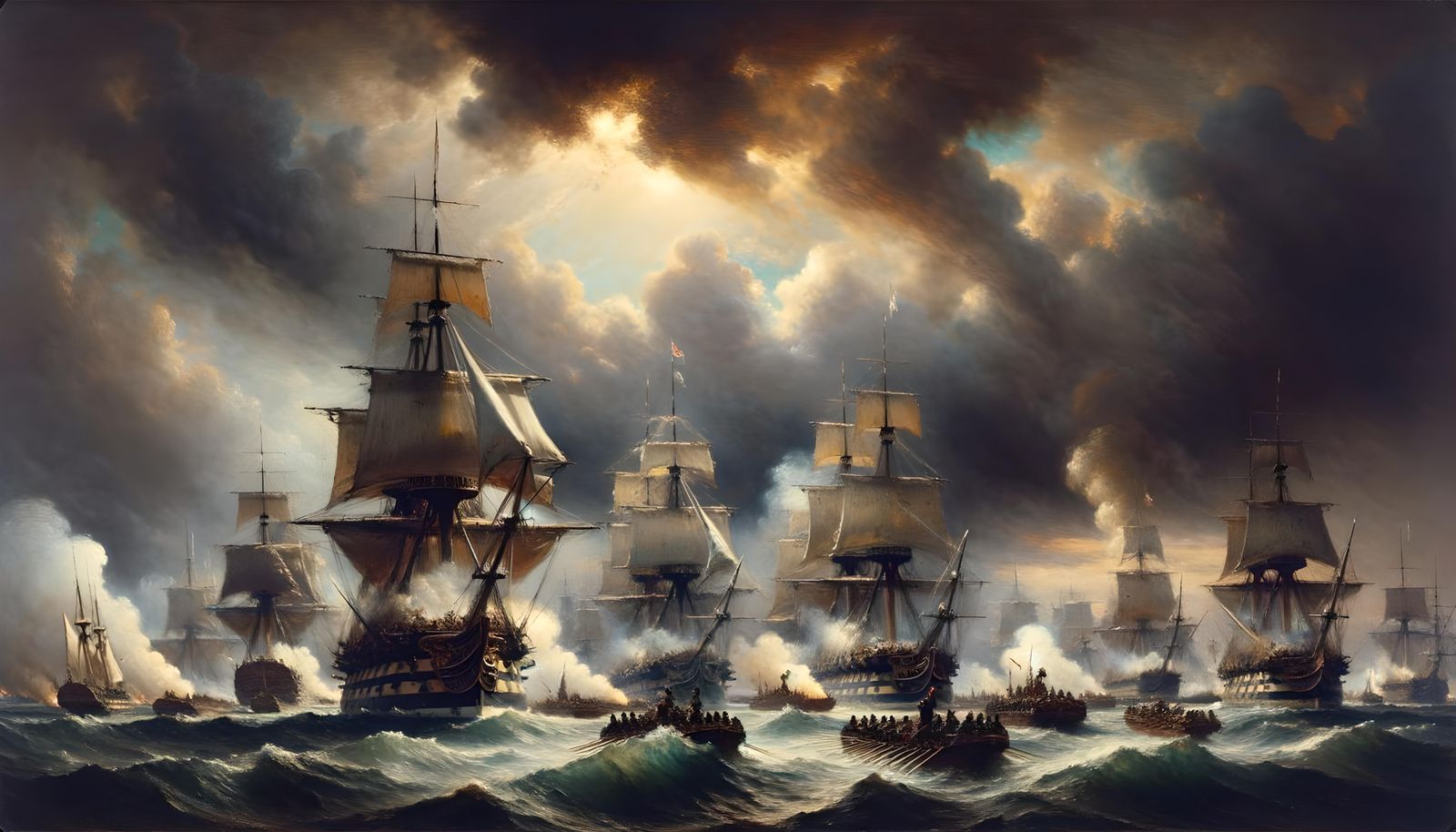 The battle of Trafalgar (1805)