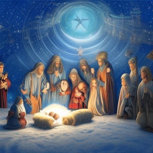 Christmas Nativity Under the North Star
