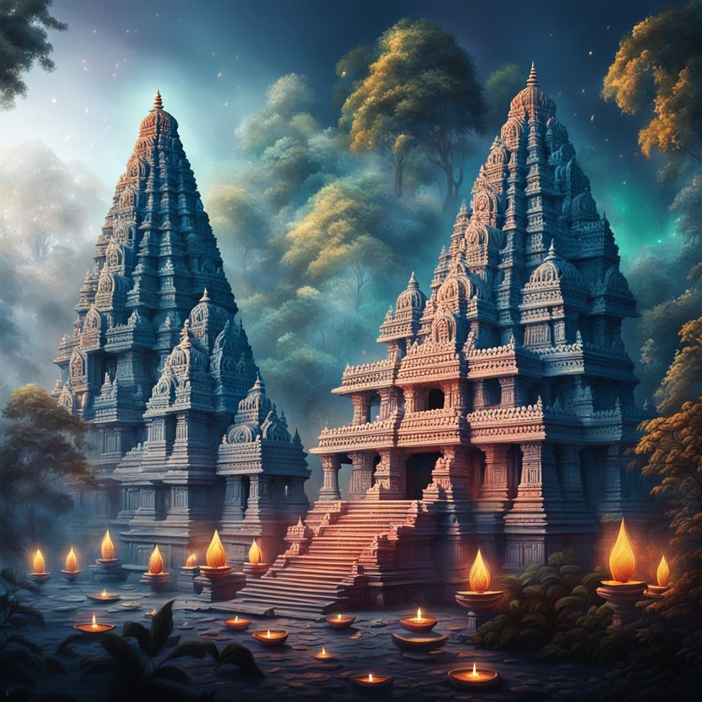 Vintage ancient Indian temple...