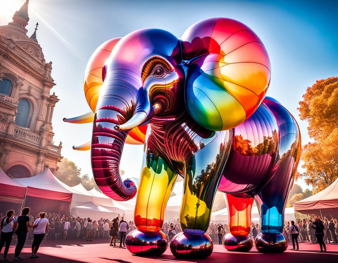 Balloon Elephant in Dreamscape Festival