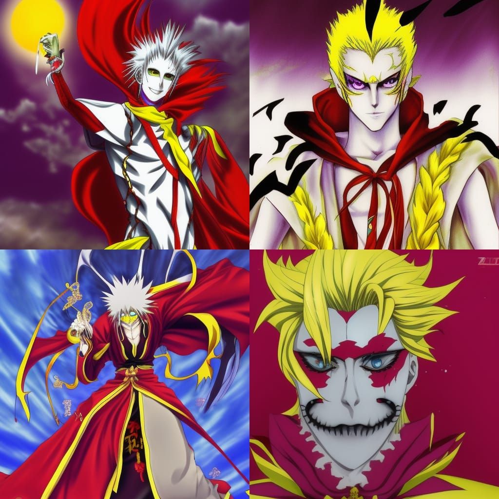 Kefka in Bleach Art Style Anime Illustration