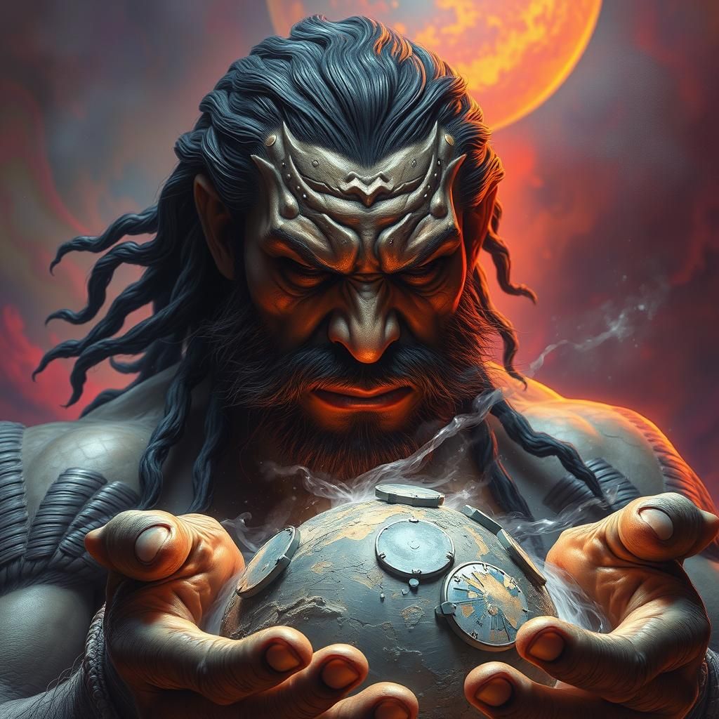 Powerful Being in High-Fantasy Concept Art