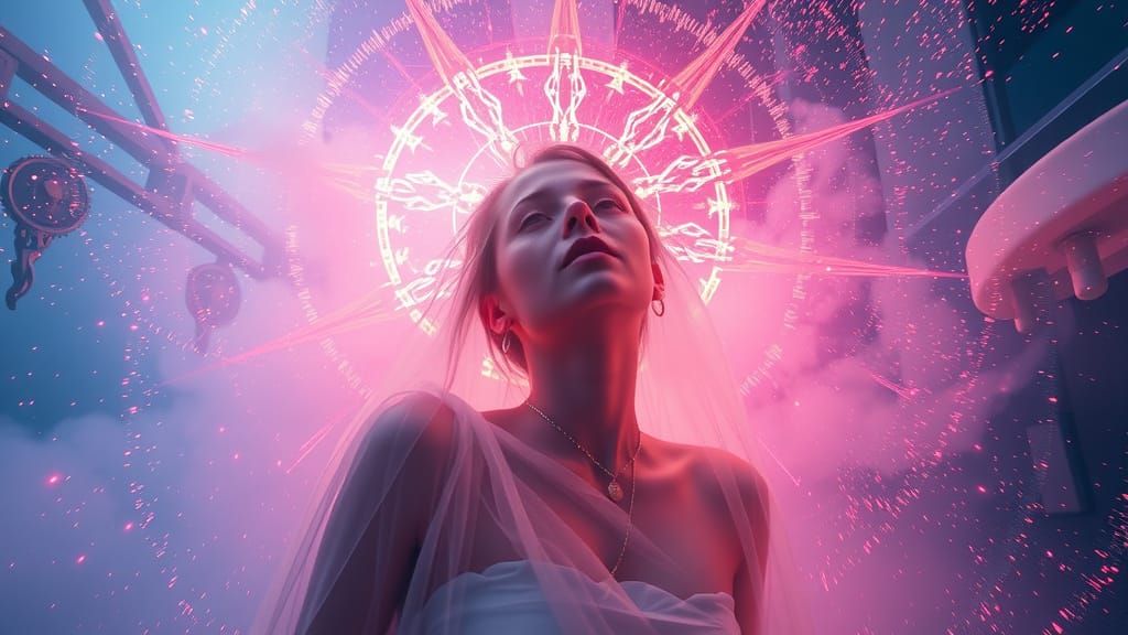 Ethereal Being in Dreamy Astral Realm