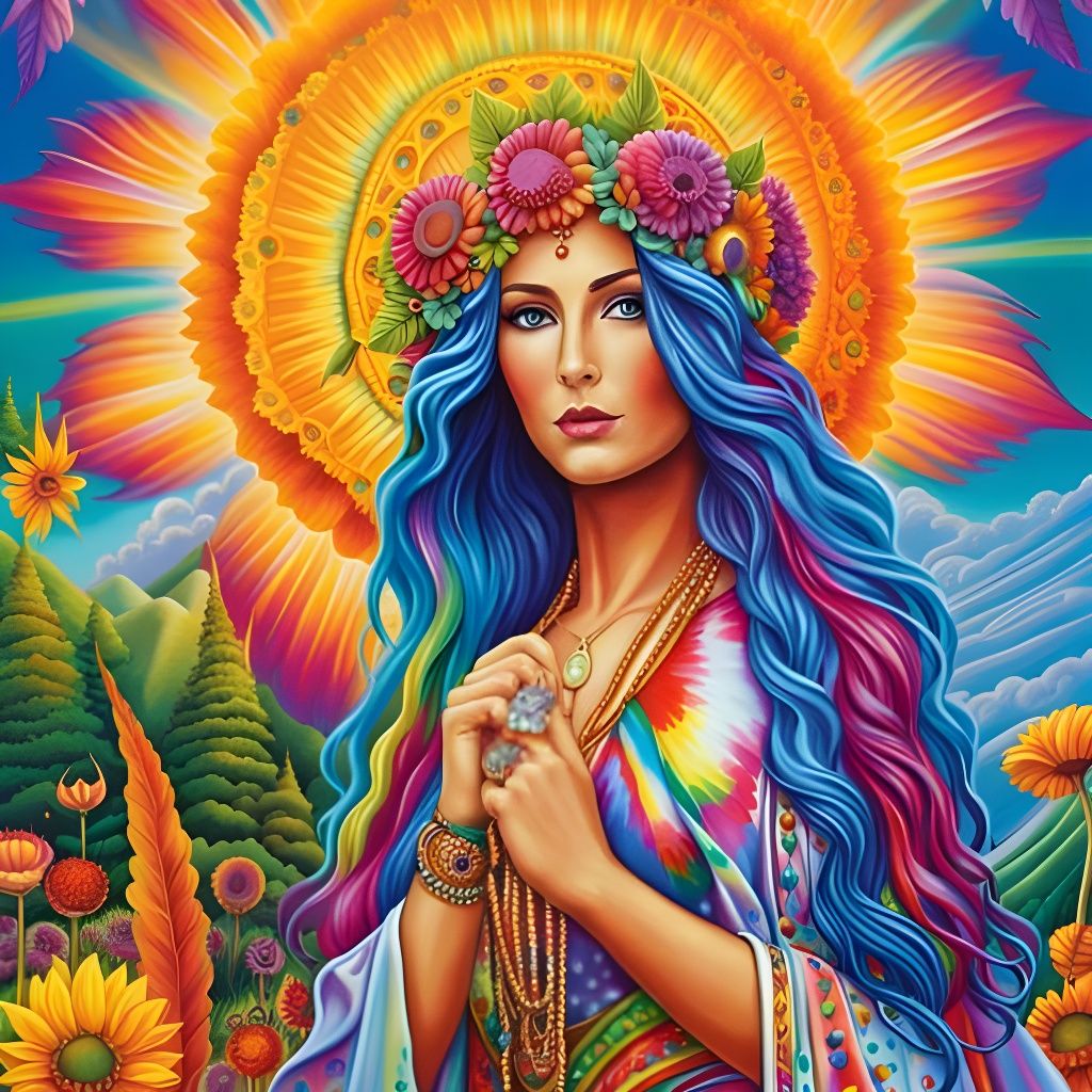 Stunningly beautiful Pagan Hippy Goddess