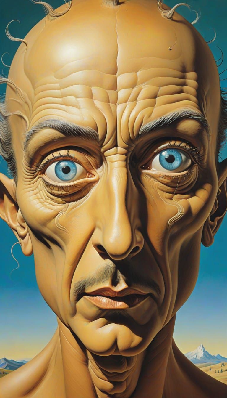 Surreal Portrait of a Female Humanoid Alien