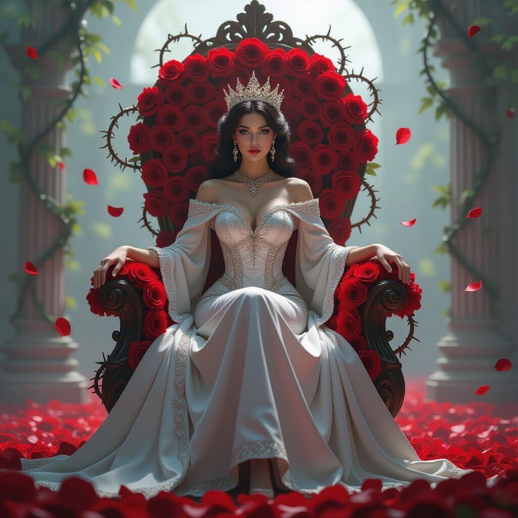 The Thorn Empress on Rose Throne