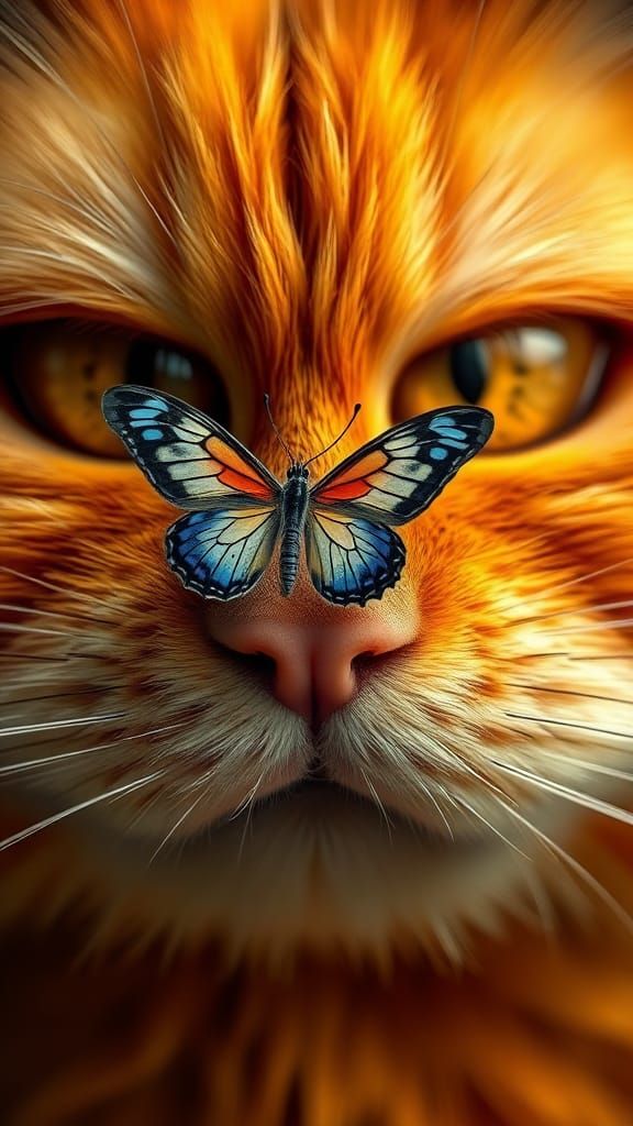 Macro photo Garfield