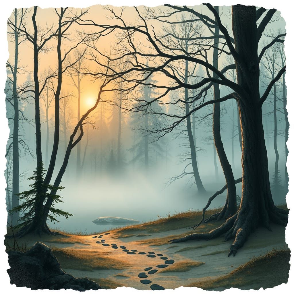 Balkan Forest at Dawn: Pirate Fantasy Map