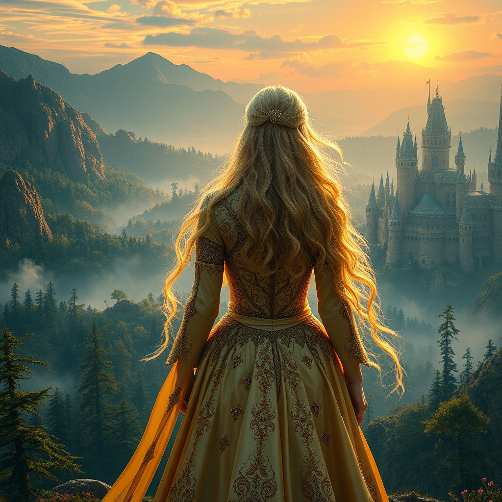 Regal Princess Between Two Fantasy Kingdoms