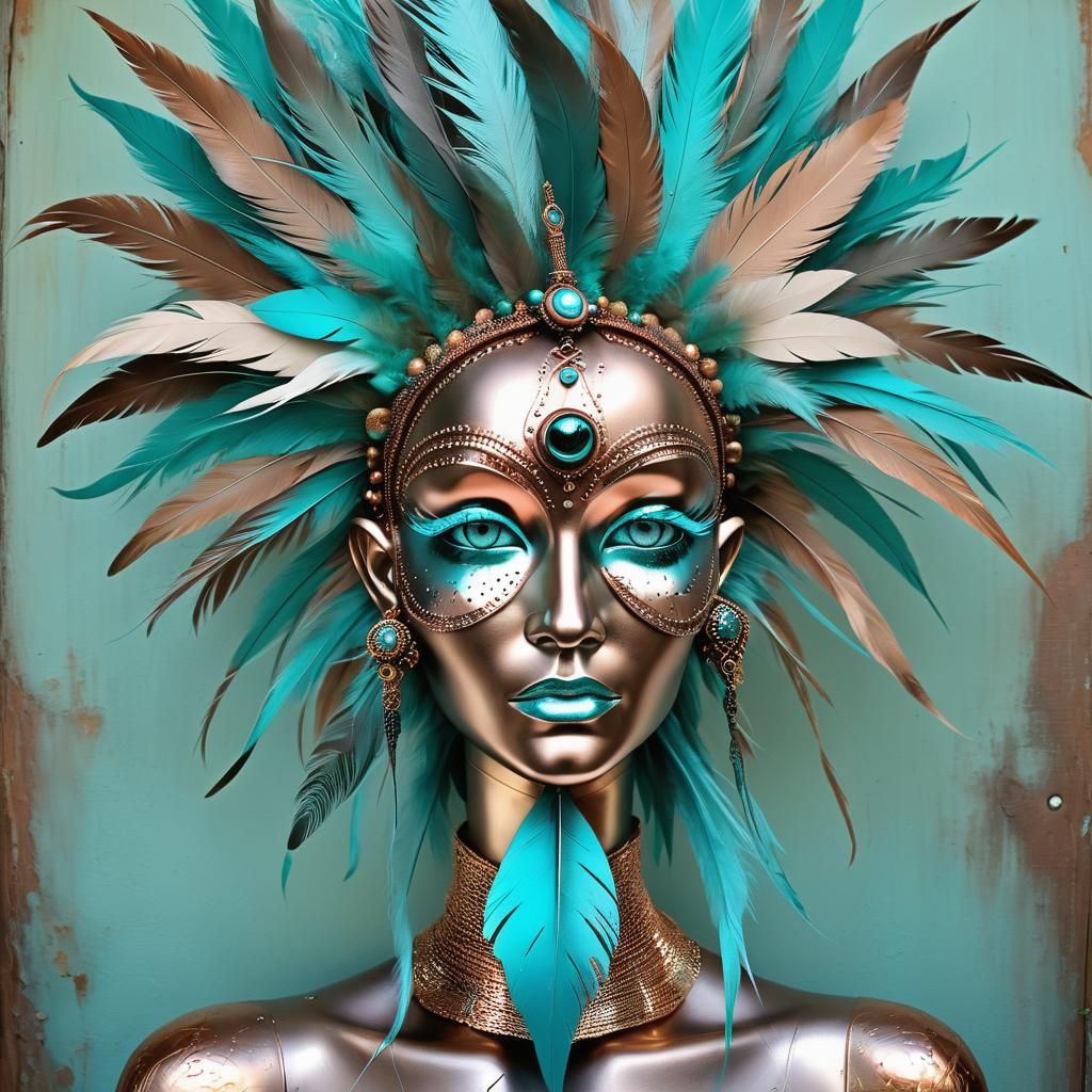 Surreal Giant Head Seeking Passion