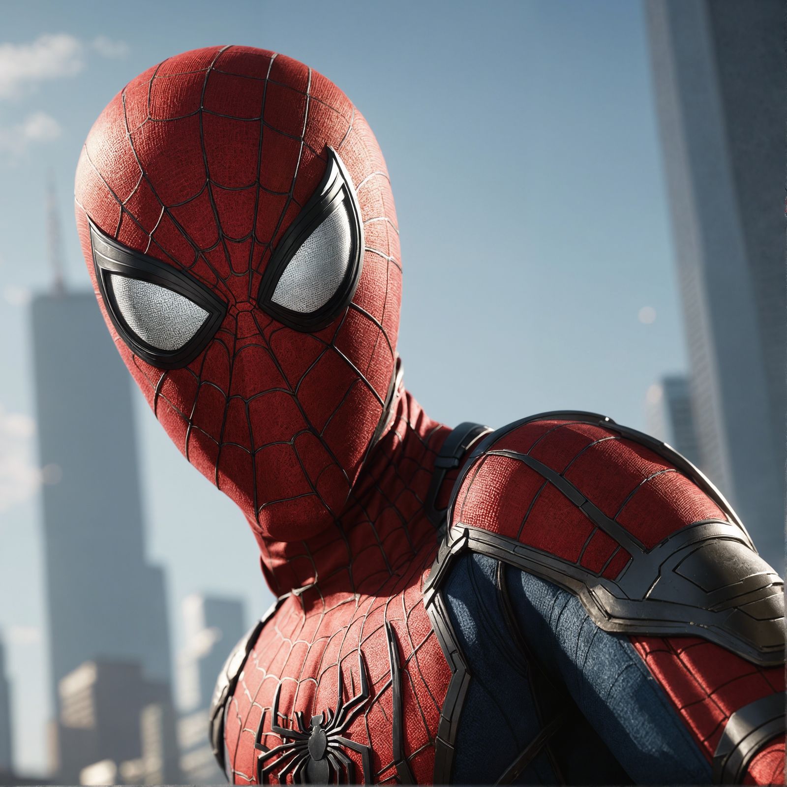 Sinister Spider-Man Portrait in CGI VFX Style