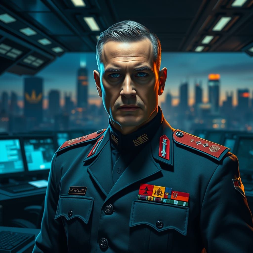 Cold Authority: General Ricardo Narvaez in a High-Tech Comma...