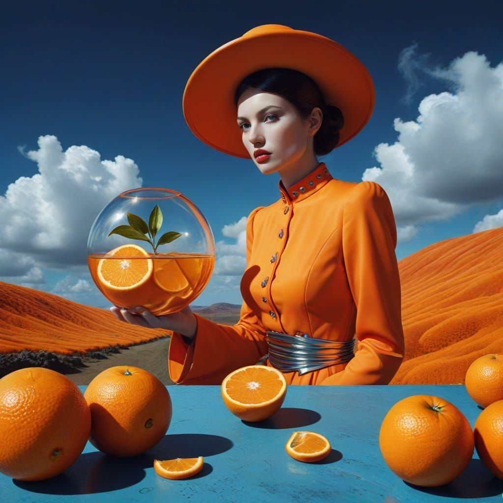 Surrealistic Still Life in Vibrant Colors