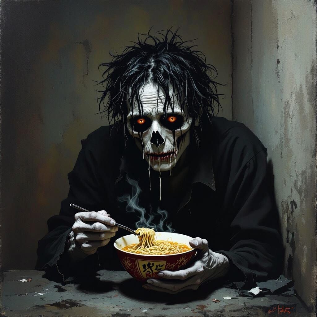 Gothic Horror Portrait of a Despairing Man