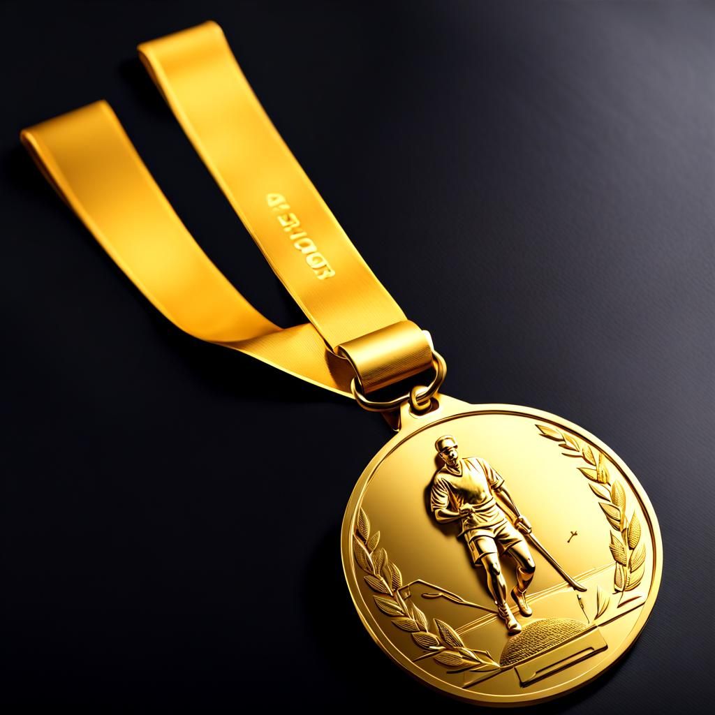 AI Generated Gold Medal Rendering