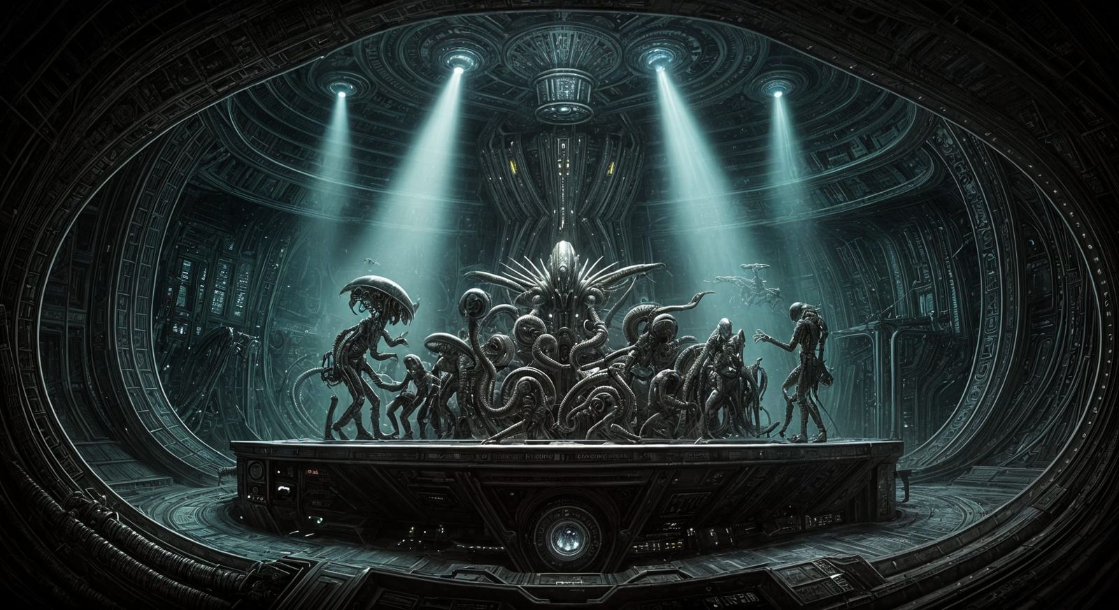 Alien Punk Band Plays at Space Disco